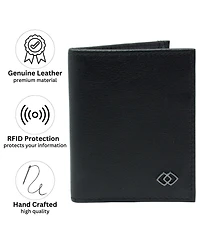 Alpine Swiss Rfid Blocking Slim Front Pocket Wallet Leather Business Card Case