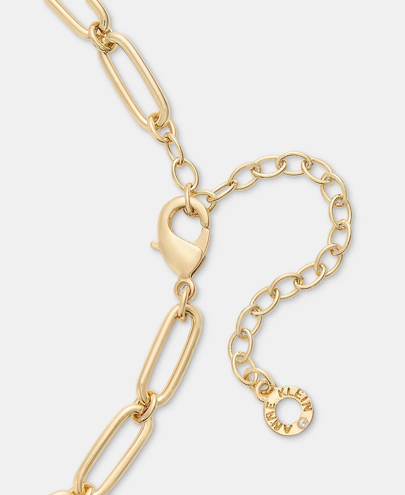 Anne Klein Gold-Tone 42" Stone Knot Strandage Necklace