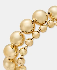 Dkny Gold-Tone Two-Row Dynamic Ball Chain Flex Bracelet
