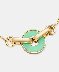 Dkny Gold-Tone Inlay Ring Slider Bracelet