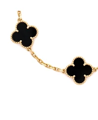 Pre-Owned Van Cleef and Arpels Vintage Alhambra 5 Motifs Bracelet