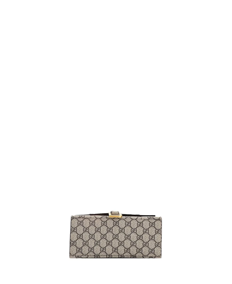 Pre-Owned Gucci Small x Balenciaga The Hacker Project Hourglass Top Handle Bag Gg Coated Canvas