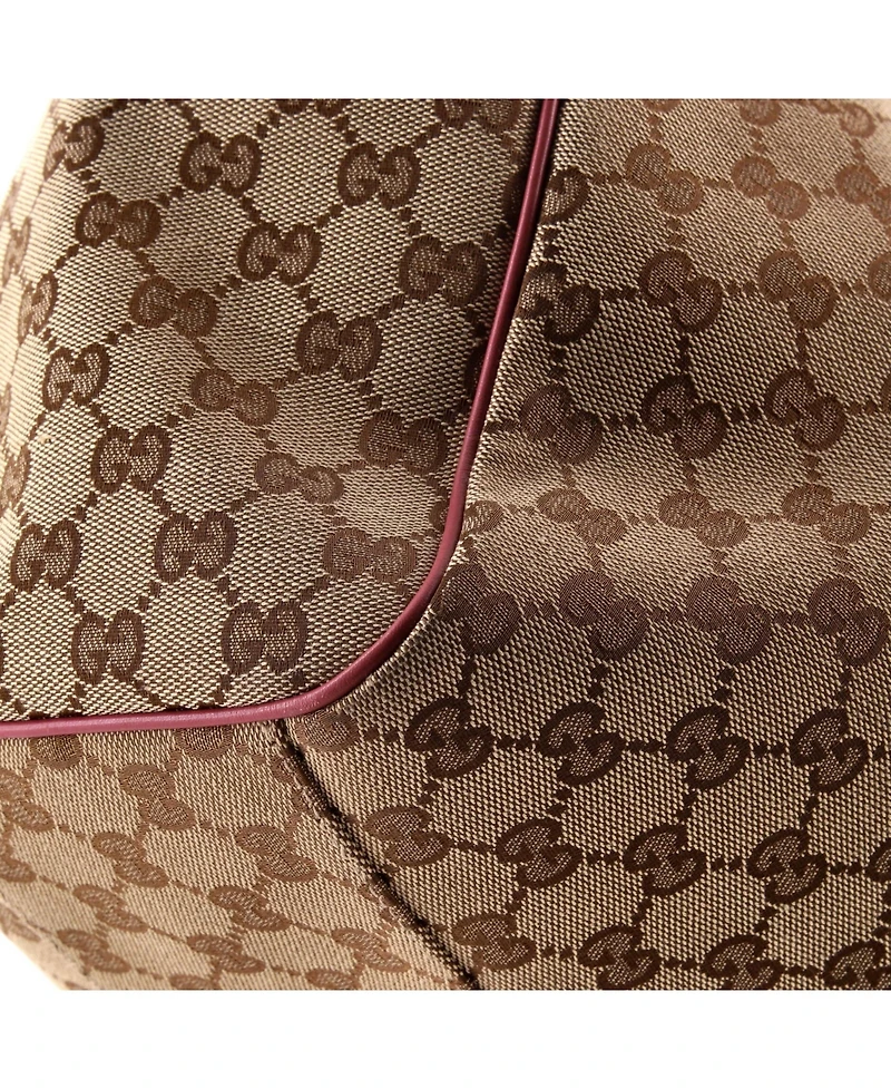 Pre-Owned Gucci Large Sukey Tote Gg Canvas with Leather