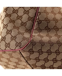 Pre-Owned Gucci Large Sukey Tote Gg Canvas with Leather