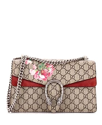 Pre-Owned Gucci Small Dionysus Bag Blooms Print Gg Coated Canvas
