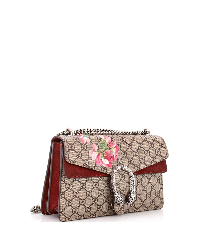 Pre-Owned Gucci Small Dionysus Bag Blooms Print Gg Coated Canvas