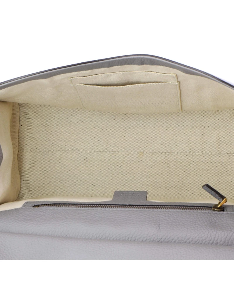 Pre-Owned Gucci Small Gg Marmont Top Handle Bag Leather