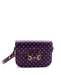 Pre-Owned Gucci Small Horsebit 1955 Shoulder Bag Printed Leather