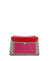 Pre-Owned Gucci Medium Padlock Shoulder Bag Gg Coated Canvas and Leather