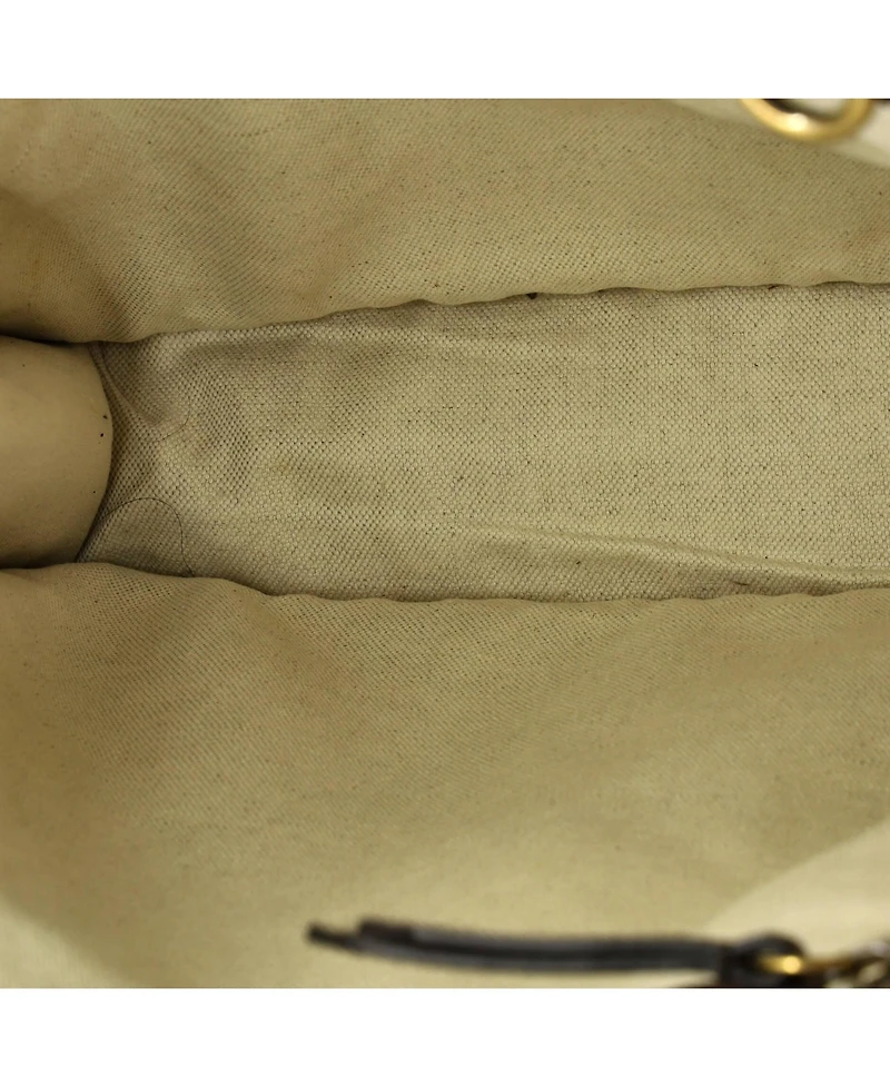 Pre-Owned Gucci North South Courrier Convertible Soft Open Tote Gg Coated Canvas with Applique