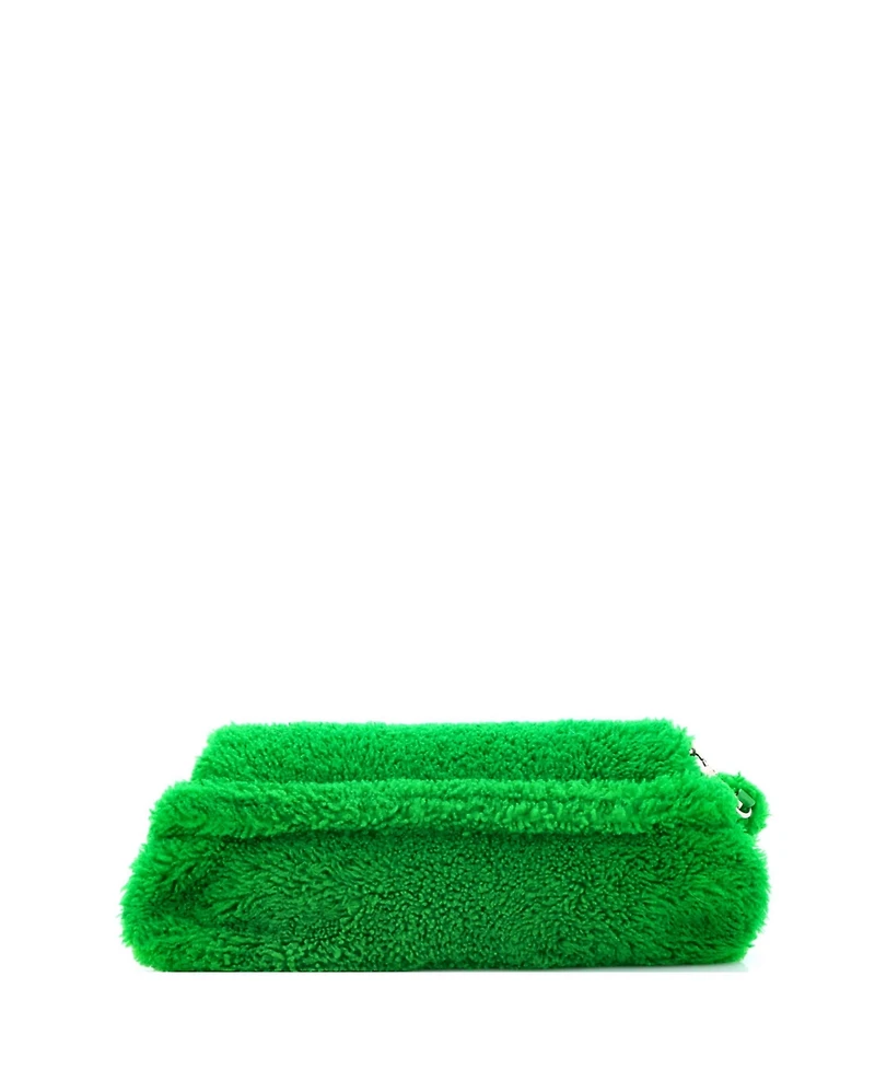 Pre-Owned Gucci Medium Horsebit Chain Shoulder Bag Shearling