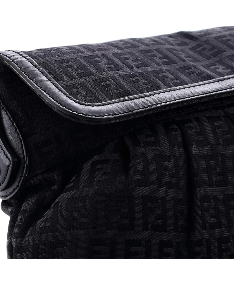 Pre-Owned Fendi Small Chef Flap Bag Zucca Canvas