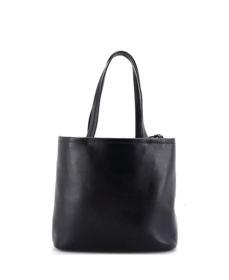 Pre-Owned Prada Small Logo Convertible Open Tote Leather