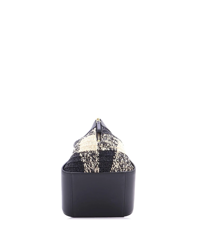 Pre-Owned Loewe Compact Paula's Ibiza Hammock Bag Raffia and Leather