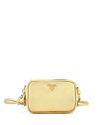 Pre-Owned Prada Mini Zip Crossbody Bag Saffiano Leather