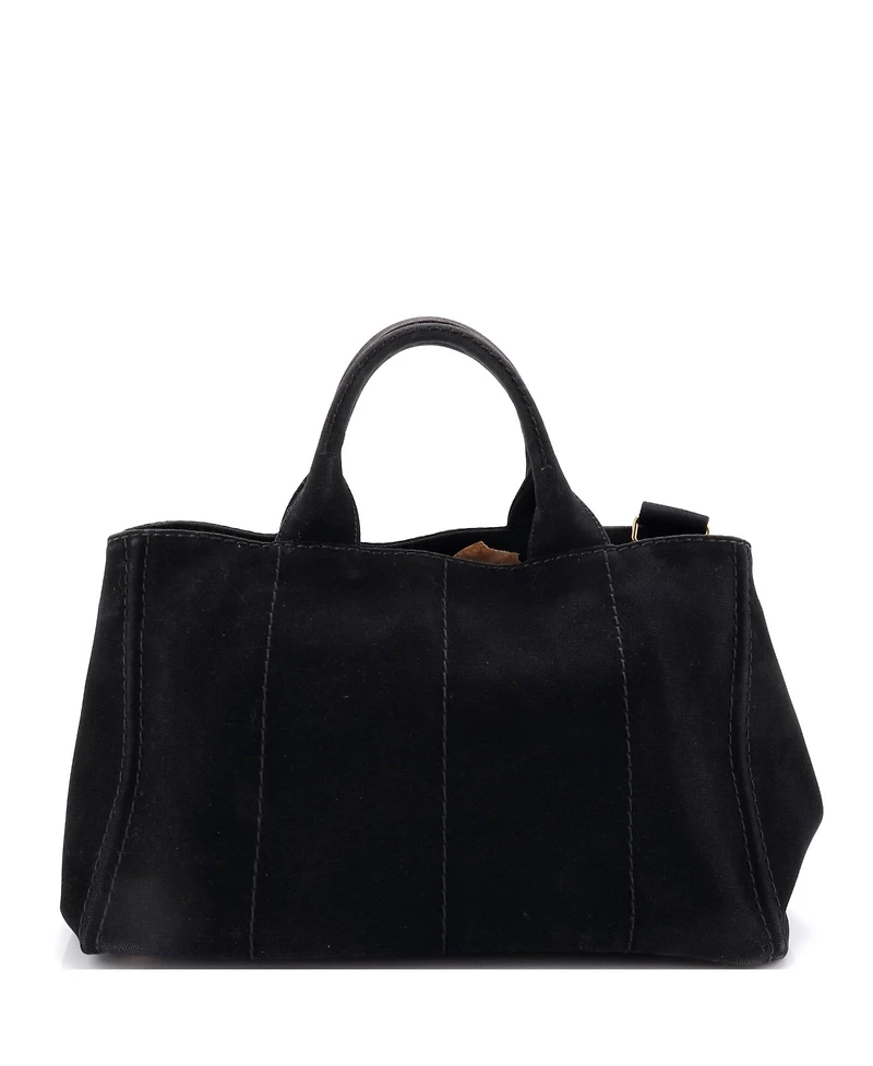 Pre-Owned Prada Canapa Convertible Tote Canvas