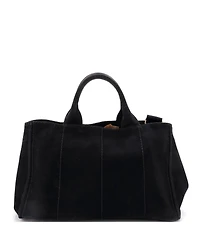 Pre-Owned Prada Canapa Convertible Tote Canvas