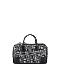 Pre-Owned Loewe 28 Amazona Bag Leather and Jacquard Canvas