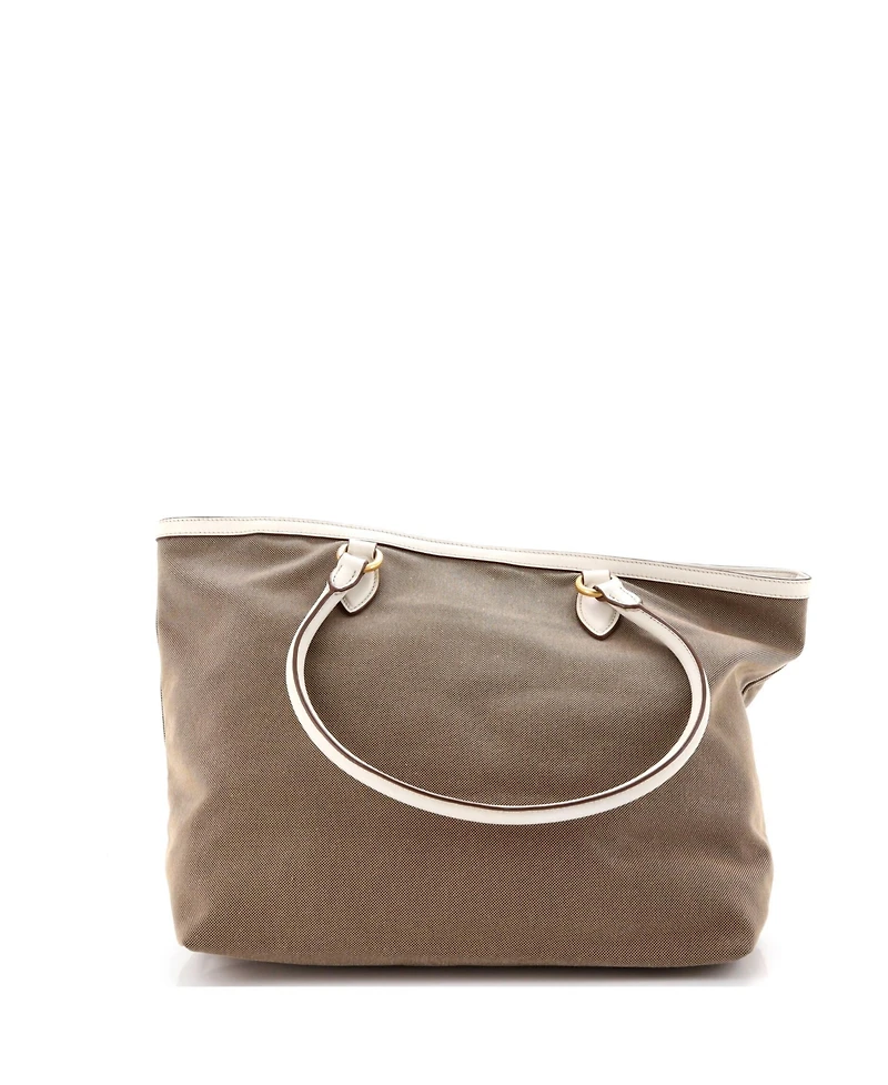 Pre-Owned Prada Medium Logo Open Tote Canvas