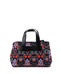 Pre-Owned Miu Miu Mini Logo Convertible Canapa Tote Printed Canvas