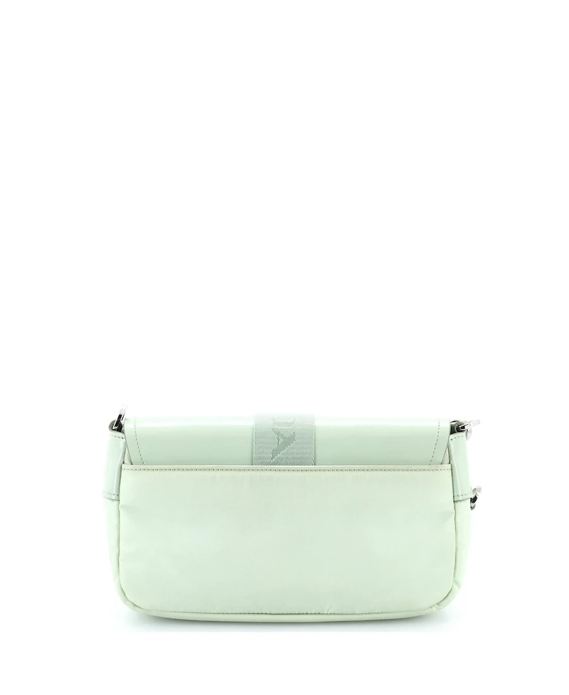 Pre-Owned Prada Buckle Pocket Crossbody Bag Spazzolato Leather and Tessuto