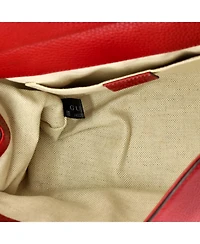 Pre-Owned Gucci Mini Gg Marmont Top Handle Bag Leather