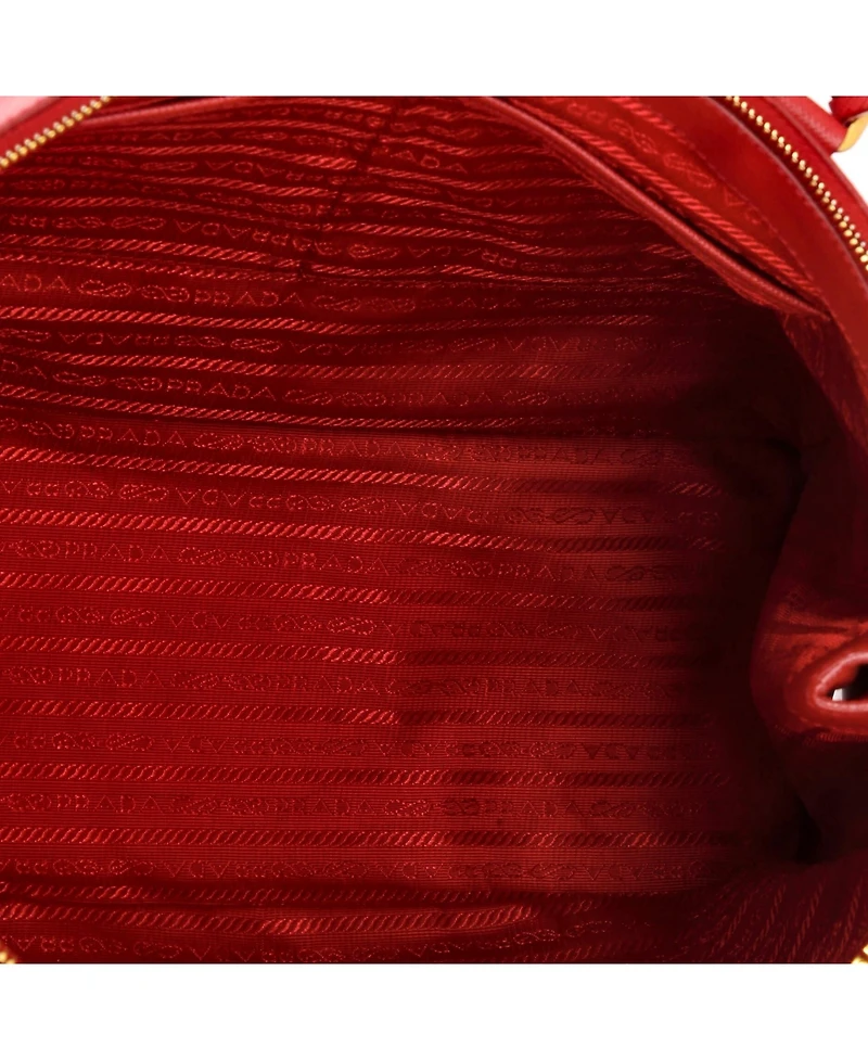 Pre-Owned Prada Large Double Zip Lux Tote Saffiano Leather