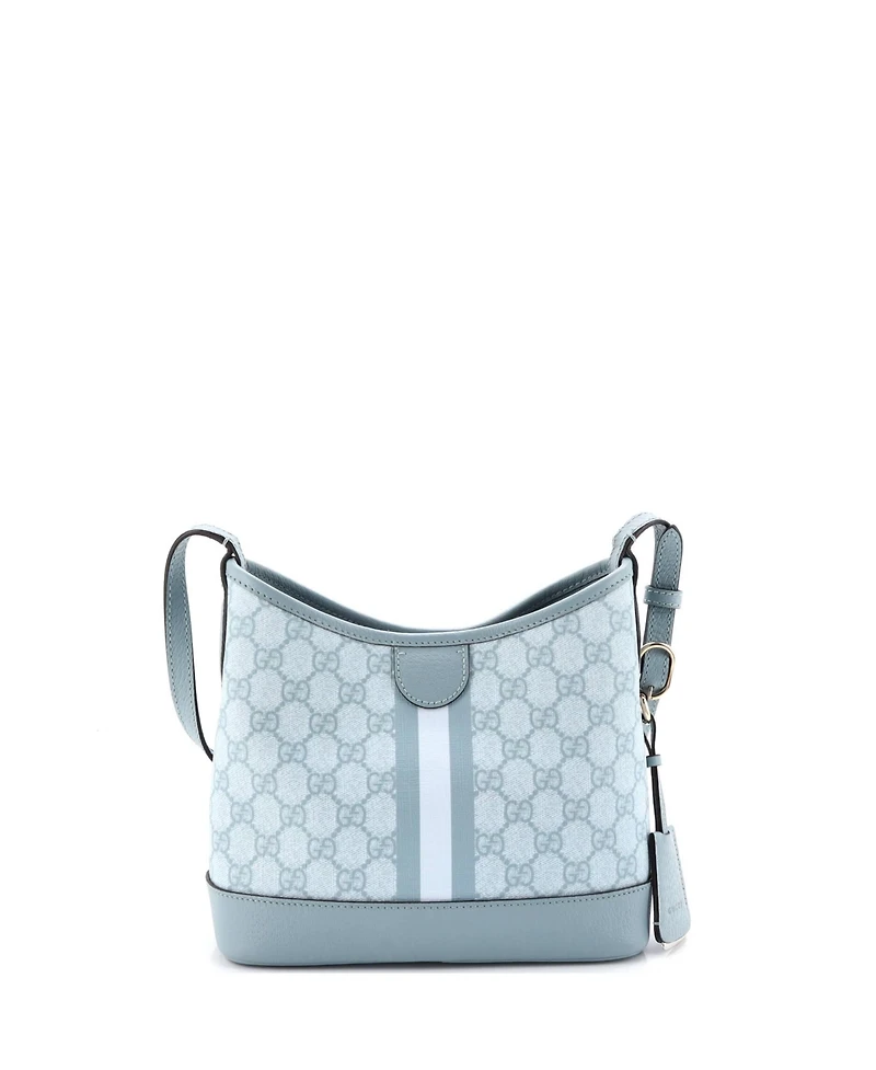 Pre-Owned Gucci Small Ophidia Open Bucket Bag Gg Coated Canvas with Leather