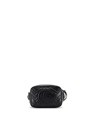 Pre-Owned Gucci Mini Gg Marmont Shoulder Bag Matelasse Leather