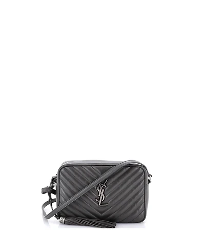 Pre-Owned Saint Laurent Small Lou Camera Bag Matelasse Chevron Leather