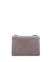 Pre-Owned Saint Laurent Medium Sunset Crossbody Bag Embossed Leather