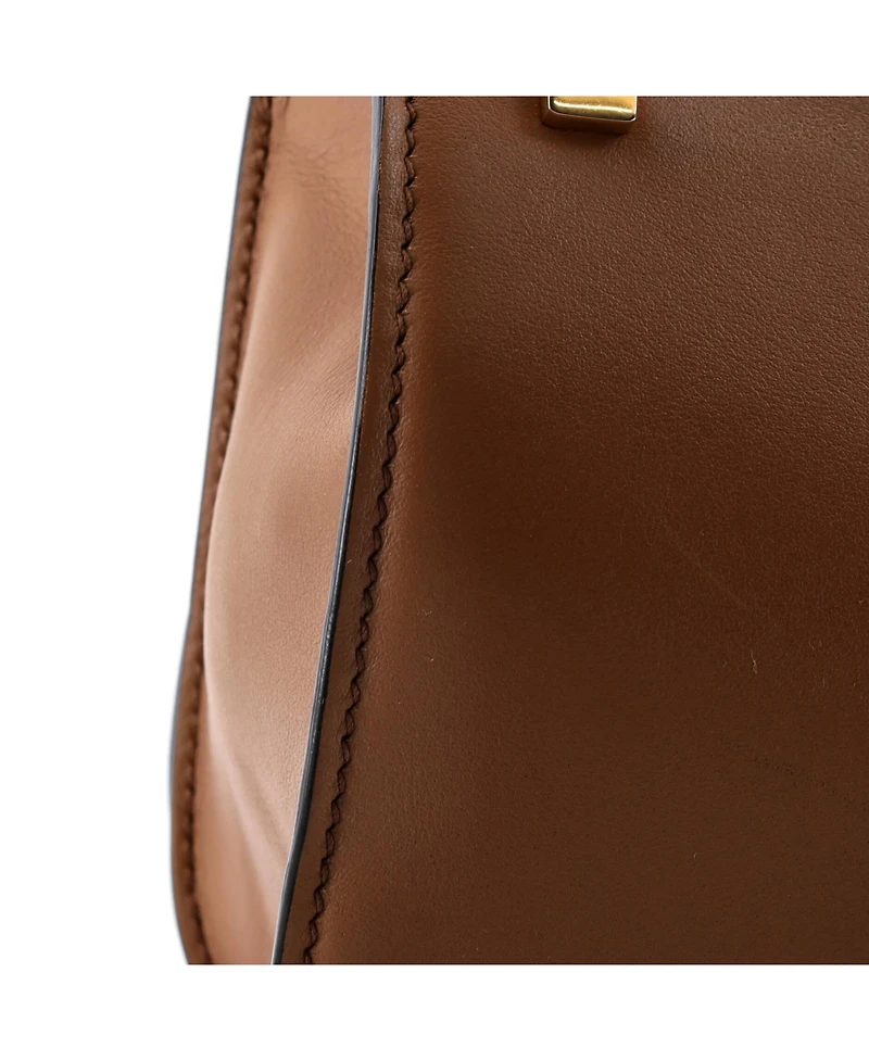 Pre-Owned Prada Small Pionniere Saddle Crossbody Bag City Calfskin