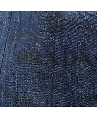 Pre-Owned Prada Mini Canapa Convertible Tote Denim