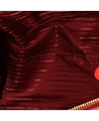 Pre-Owned Prada Medium Pocket Convertible Zip Satchel Vitello Daino