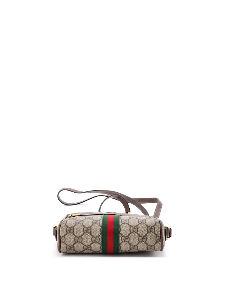 Pre-Owned Gucci Mini Ophidia Shoulder Bag Gg Coated Canvas