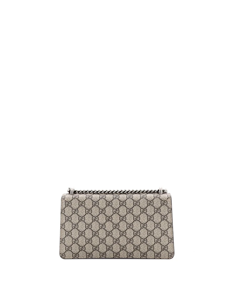 Pre-Owned Gucci Small Dionysus Bag Gg Coated Canvas with Crystal Embellished Metal