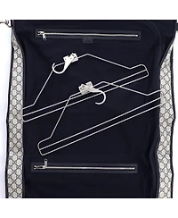 Pre-Owned Gucci Savoy Web Garment Bag Gg Coated Canvas