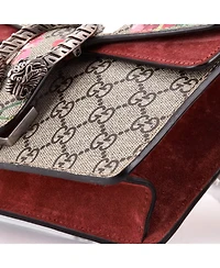 Pre-Owned Gucci Mini Dionysus Bag Blooms Print Gg Coated Canvas