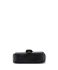 Pre-Owned Gucci Medium Gg Marmont Flap Bag Matelasse Leather