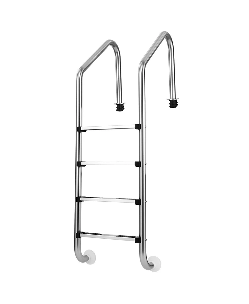 Sugift 4-Step Inground Pool Ladder Stainless Steel Swimming Pool Ladder