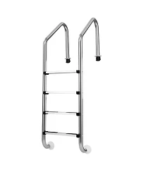 Sugift 4-Step Inground Pool Ladder Stainless Steel Swimming Pool Ladder