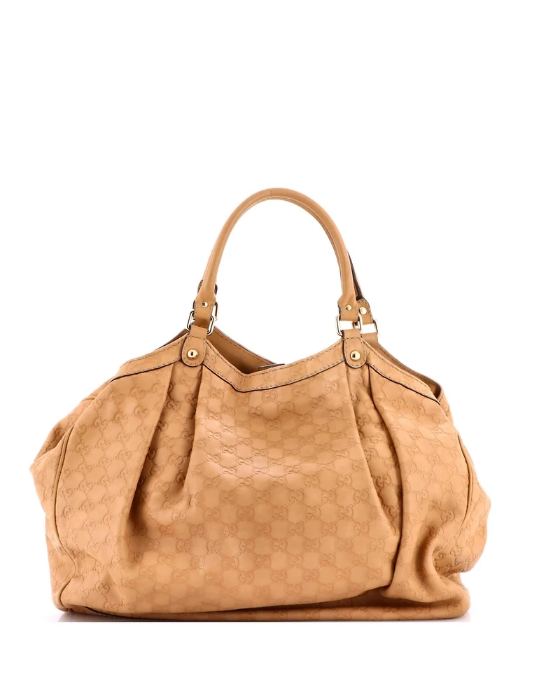 Pre-Owned Gucci Large Sukey Tote Guccissima Leather