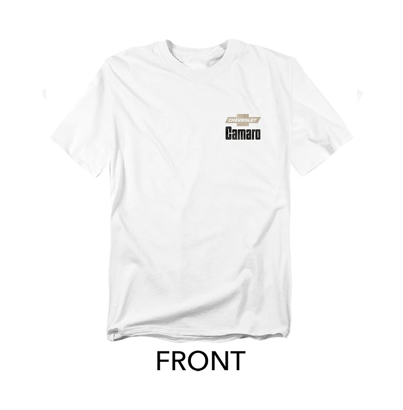 Corvette Men's Chevrolet Camaro Ad Front Back T-Shirt