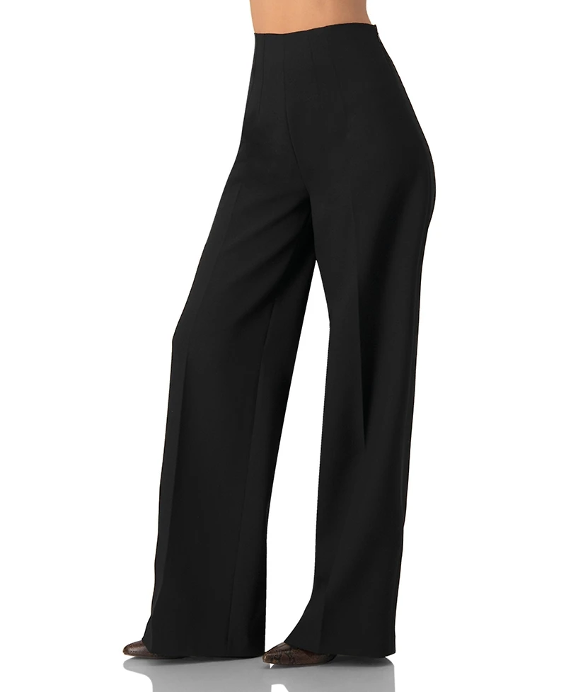 Ivonne Women's Plain Wide Leg Trousers