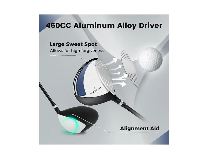 Hongge 10.5° Individual Driver Golf Club for Men 460CC