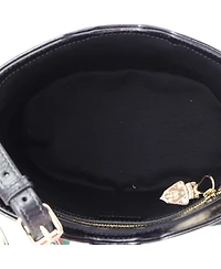Pre-Owned Gucci Jackie Web Bucket Bag Leather