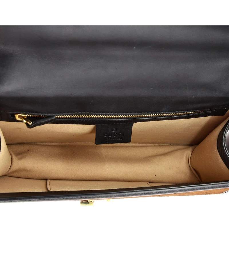 Pre-Owned Gucci Small Sylvie Shoulder Bag Gg Velvet