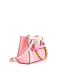 Pre-Owned Gucci Mini Diana Nm Bamboo Handle Tote Leather