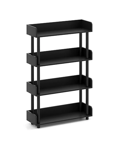 Sugift Four Tier Industrial Open Bookshelf with Anti Tipping Kit