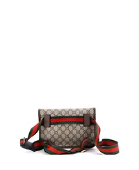 Pre-Owned Gucci Neo Vintage Flap Belt Bag Gg Coated Canvas